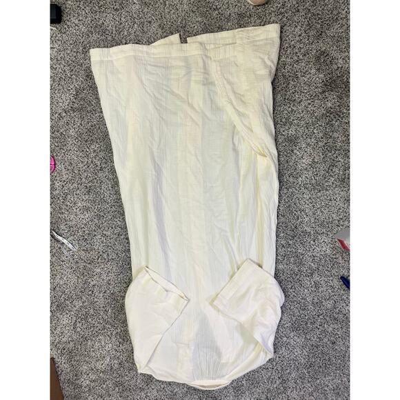 Madewell Lightestspun Cover Up Maxi Shirtdress NWT M Cream Featherweight Relax - Picture 11 of 11